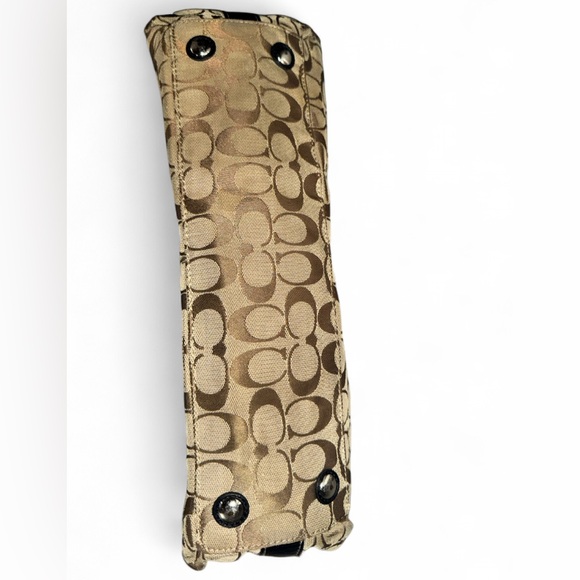 Tan and Black Coach Bag - Picture 4 of 8